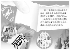 最高檢2月公布職務(wù)犯罪大要案信息33條 涉部級官員5人