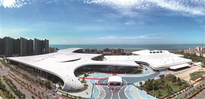 圖為首屆消博會舉辦地——海南國際會展中心。新華社記者 郭程 攝
