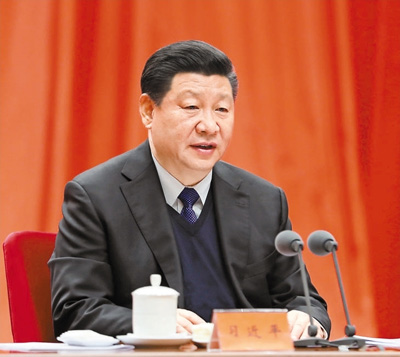 1月11日，中共中央總書記、國(guó)家主席、中央軍委主席習(xí)近平在中國(guó)共產(chǎn)黨第十九屆中央紀(jì)律檢查委員會(huì)第二次全體會(huì)議上發(fā)表重要講話。 　　新華社記者 謝環(huán)馳攝