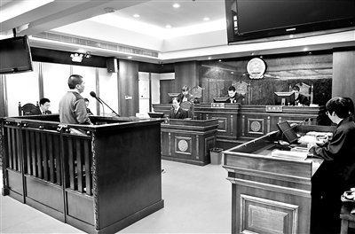 圖為2019年4月10日，季度案在江蘇省太倉市人民法院公開開庭審理。馬紅妹 攝