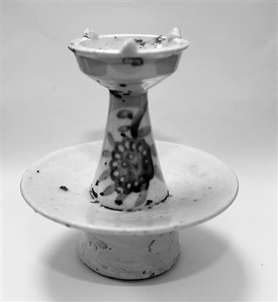 福州林則徐紀(jì)念館藏清代青花油燈